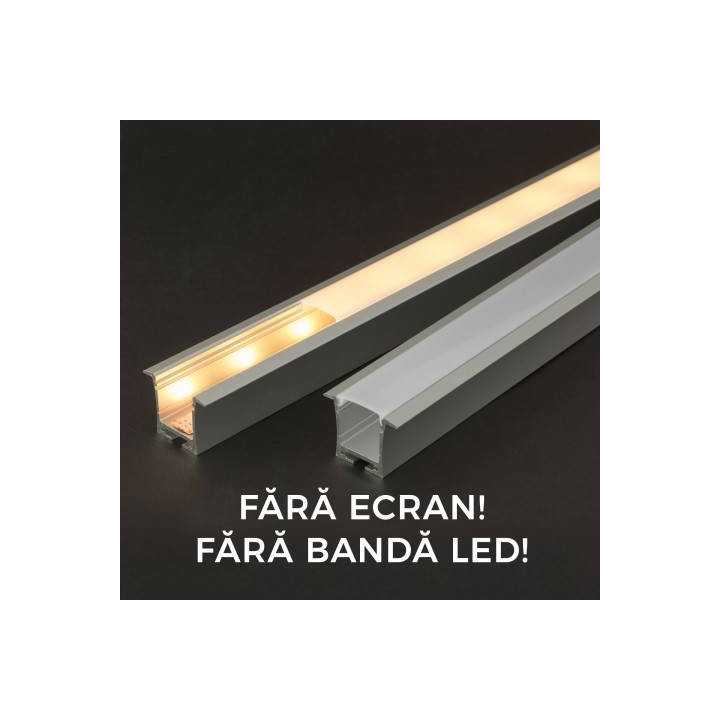 Profil aluminiu pentru benzi LED 35x28mm 1m PHENOM