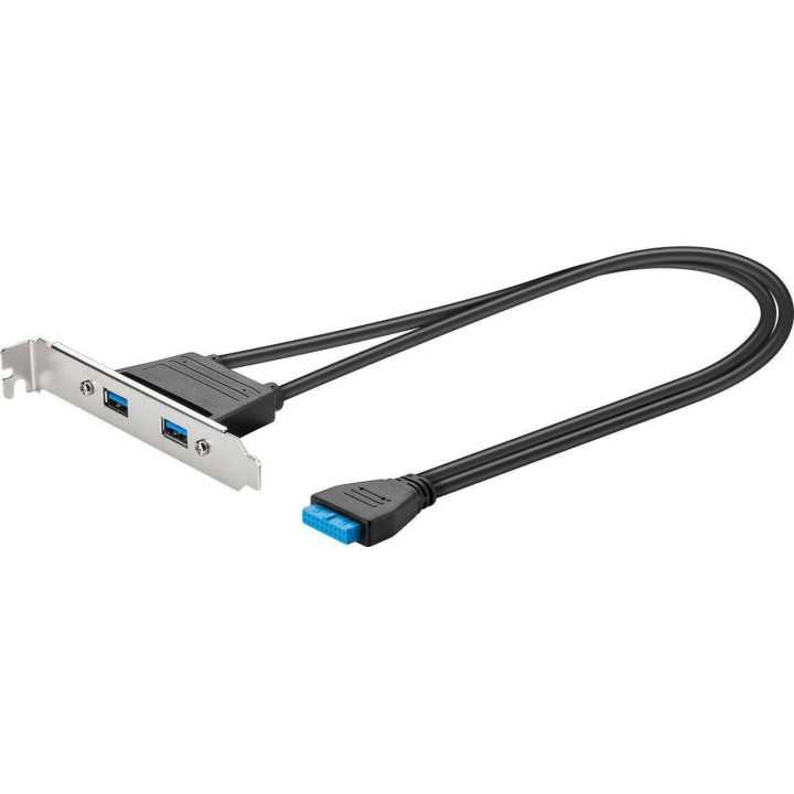 Placa USB 2x USB 3.0 montare pe placa de baza PC Goobay