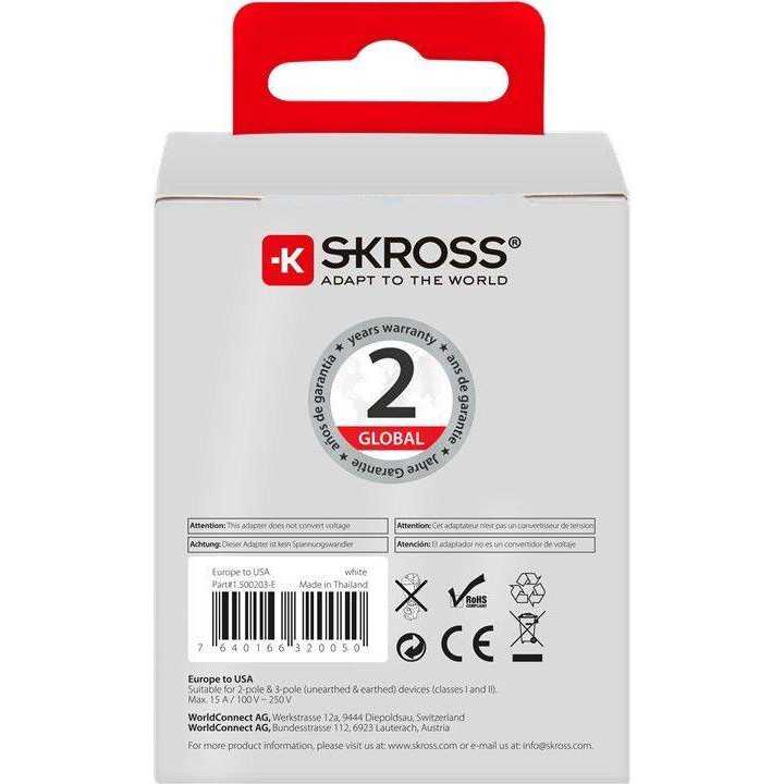 Adaptor priza EU - USA Skross