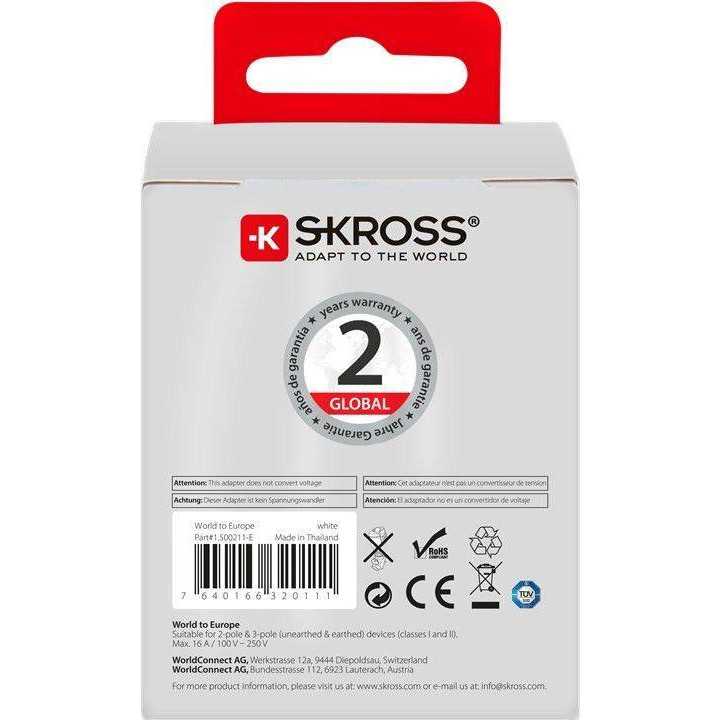 Adaptor priza Universal World - EU Skross
