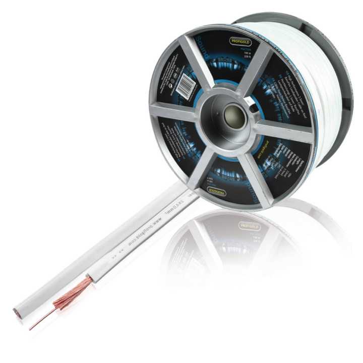 Cablu difuzor 2x2.5mm alb OFC cupru PROFESIONAL Profigold