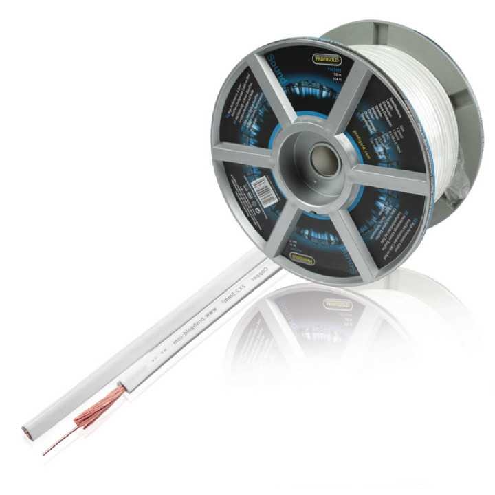 Cablu difuzor 2x4mm alb OFC cupru PROFESIONAL Profigold