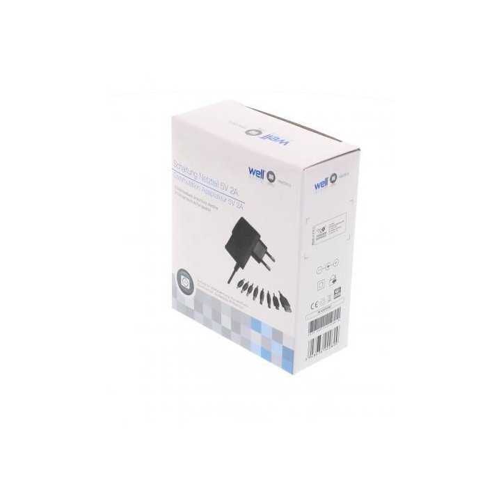 Adaptor AC/DC Universal 5V 2A 8 mufe DC Well