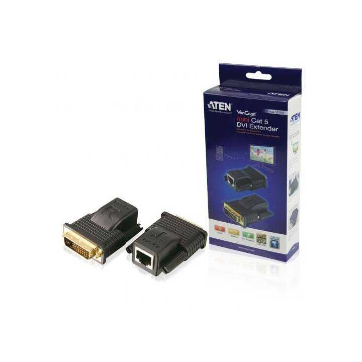 Adaptor prelungitor DVI prin UTP pana la 20m Aten