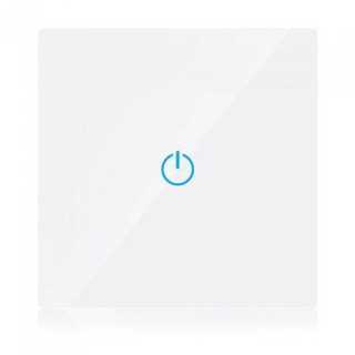 Intrerupator Smart SIMPLU din sticla cu Touch alb V-TAC