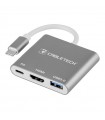 Cablu adaptor USB 3.0 Type C - USB 3.0 Type C HDMI 4K 3840X2160P 30Hz PD CABLETECH