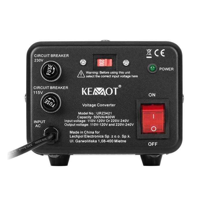 Convertor tensiune 230V - 110V 400W 500VA KEMOT