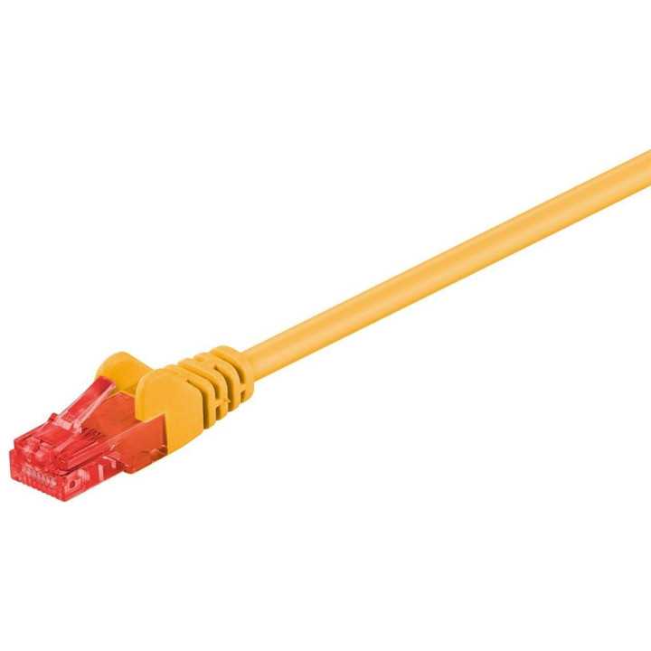 Cablu UTP Cat6 1m patch cord galben Goobay