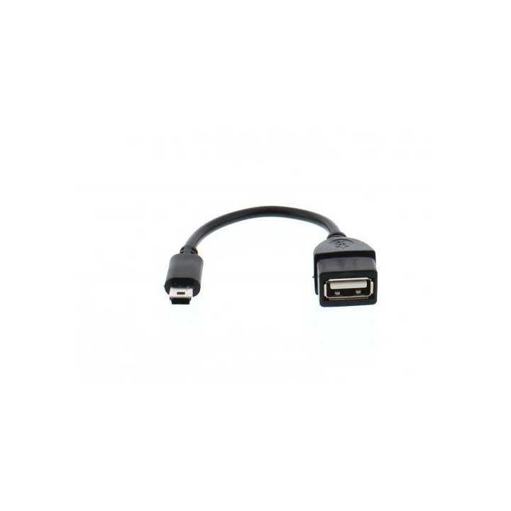 Cablu adaptor OTG USB mama - mini USB tata cablu 8cm Well