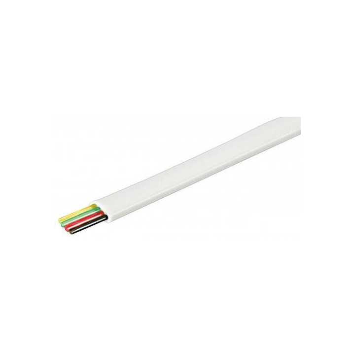 Cablu telefonic plat 4 fire alb Cupru Well