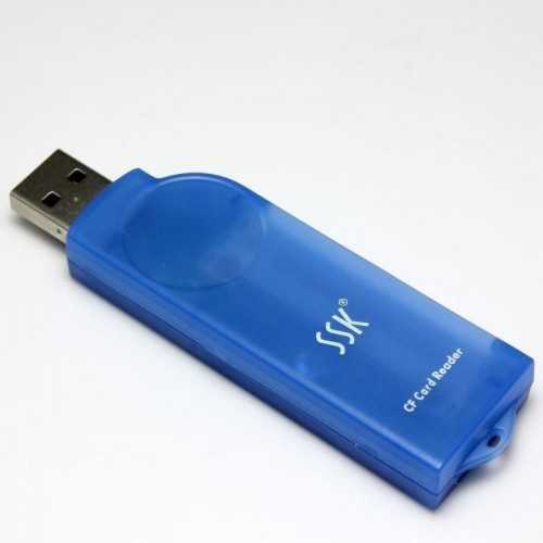Card reader USB 2.0 CF I CF II Ultra II CF Extreme CF Extreme III CF/MD SSK SCRS028