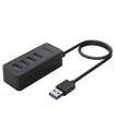 Hub USB 3.0 4 Port USB cablu de date 30cm Orico W5P-U3