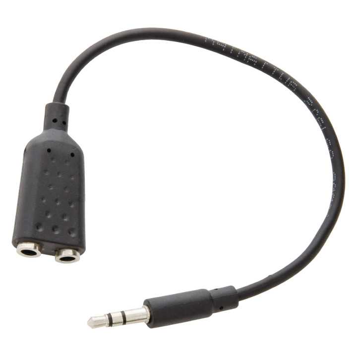 Splitter cablu adaptor audio stereo Jack 3.5 mm tata - 2x 3.5 mm Jack mama 0.2m Valueline