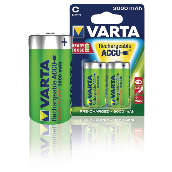 Set acumulatori Varta R14 C 3000mAh Ready2Use Varta 2buc/blister