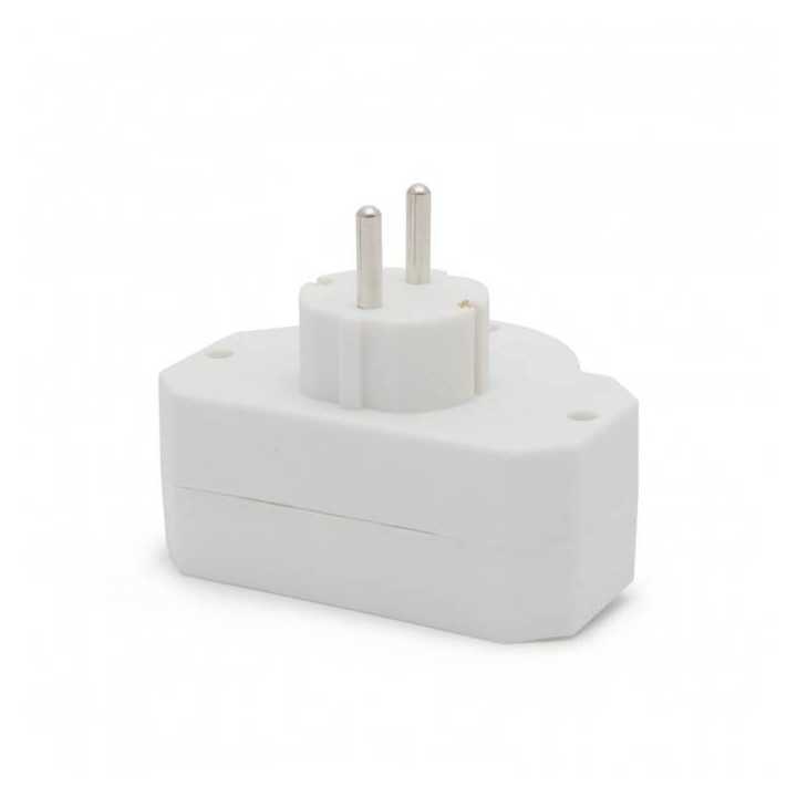 Distribuitor triplu de perete cu intrerupator