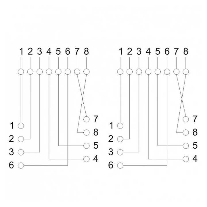 Priza dubla de perete 8P8C FTP Cat5 2x RJ45