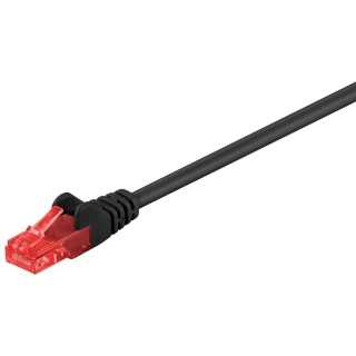 Cablu UTP CAT6 mufat 2m patch cord negru GOOBAY