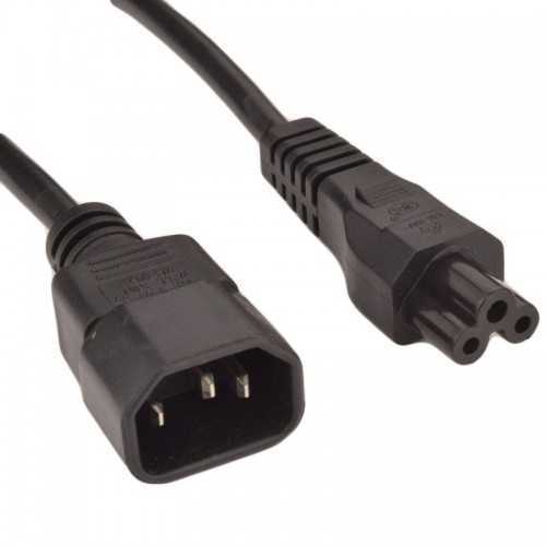 Cablu adaptor alimentare 0.2m IEC320-C14 TATA - IEC320-C5 mama