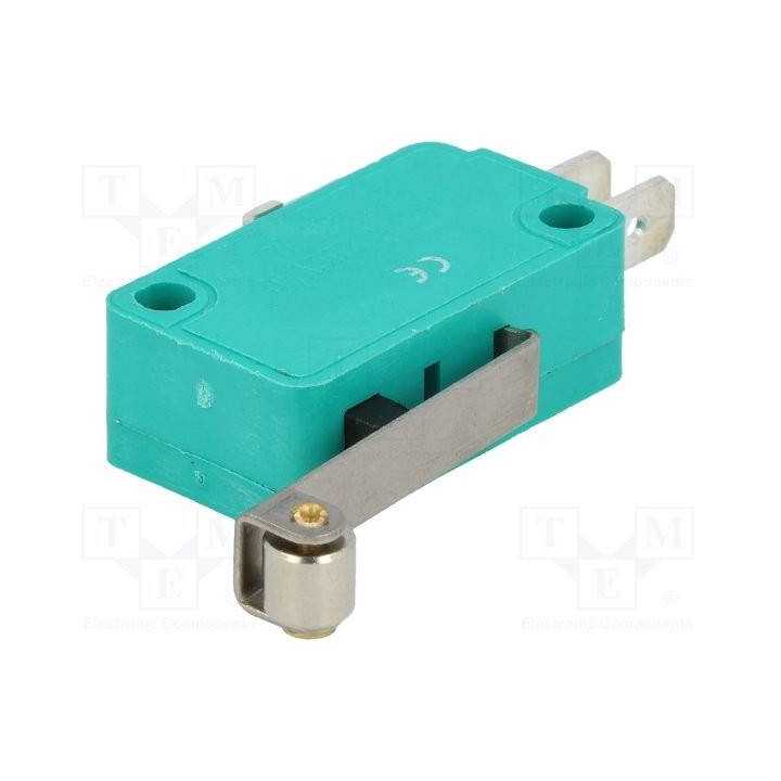 MS 3 comutator micro 1 POL 250V 10A cu rola pe brat lung