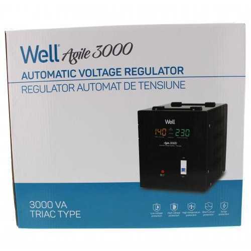 Stabilizator automat de tensiune Agile 3000VA/2100W Well