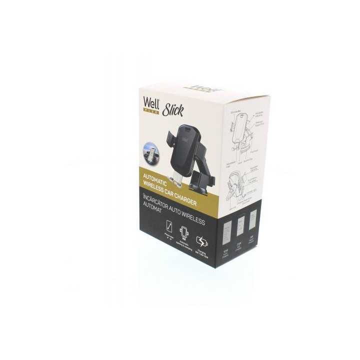 Incarcator auto wireless Slick Well 10W automat