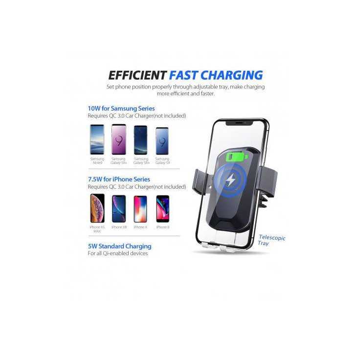 Incarcator auto wireless Slick Well 10W automat