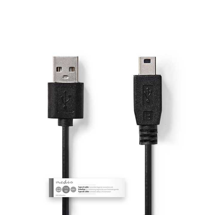 Cablu USB 2.0 A tata - mini USB tata 1m Nedis