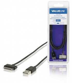 Cablu de incarcare si sincronizare pentru iPhone 30 pini - USB 2.0 2m cupru VALUELINE
