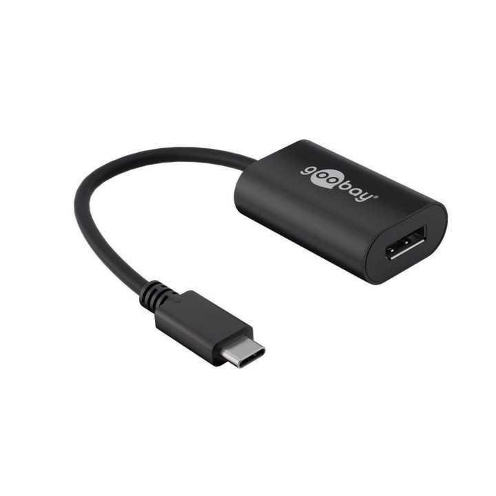 Cablu adaptor USB Type C la Displayport tata-mama 0.2m 4K GOOBAY