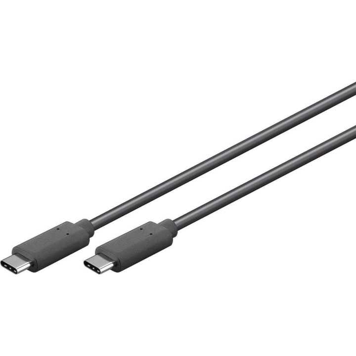 Cablu USB Type C Generatia 1 tata-tata 1.5m negru GOOBAY