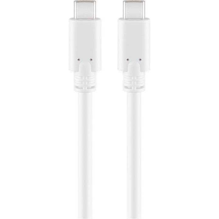 Cablu USB Type C Generatia 1 tata-tata 1m alb GOOBAY