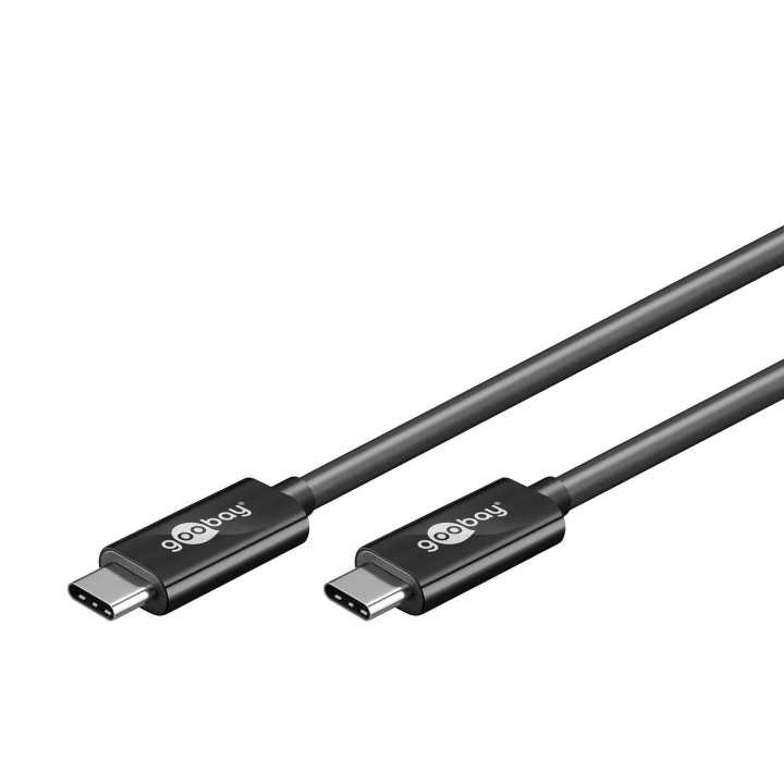 Cablu USB Type C Generatia 2 tata-tata 10Gbit/s 0.5m negru GOOBAY