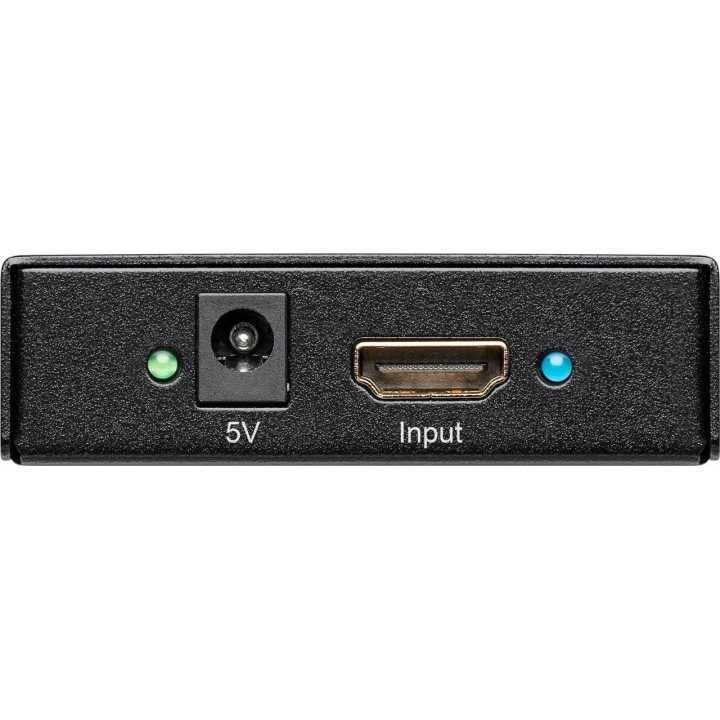 Splitter HDMI activ 1 intrare - 2 iesiri 4K GOOBAY