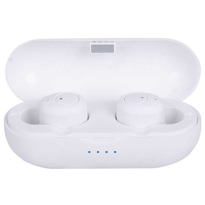 Casti mini Bluetooth cu microfon HMP 12E05 AIRBUDS alb Trevi