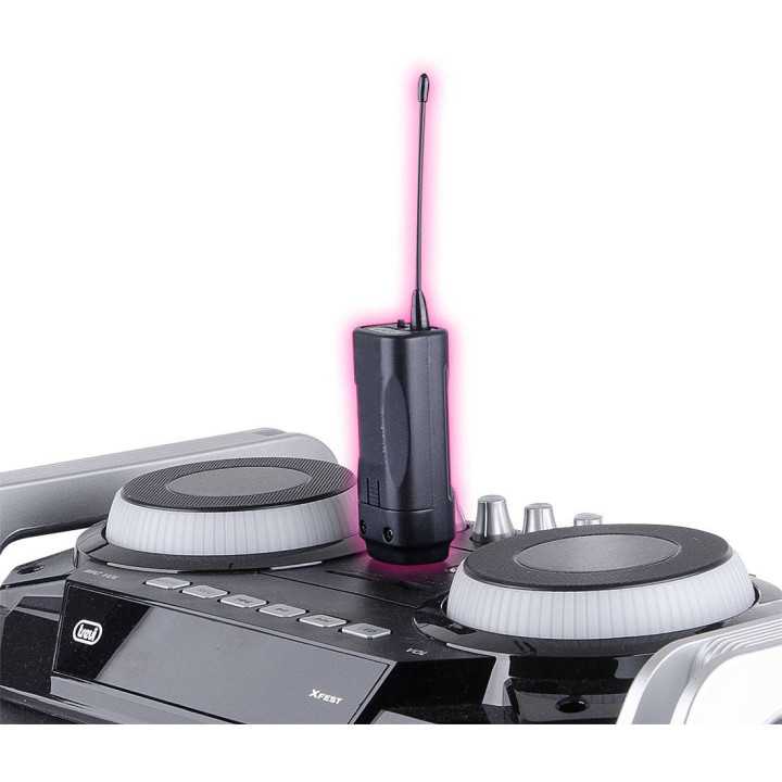 Microfon lavaliera wireless cu clip VHF EM 408 R Trevi