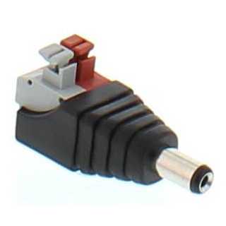 Mufa alimentare tata DC 2.1x5.5mm bloc terminal clip cleme pt CCTV