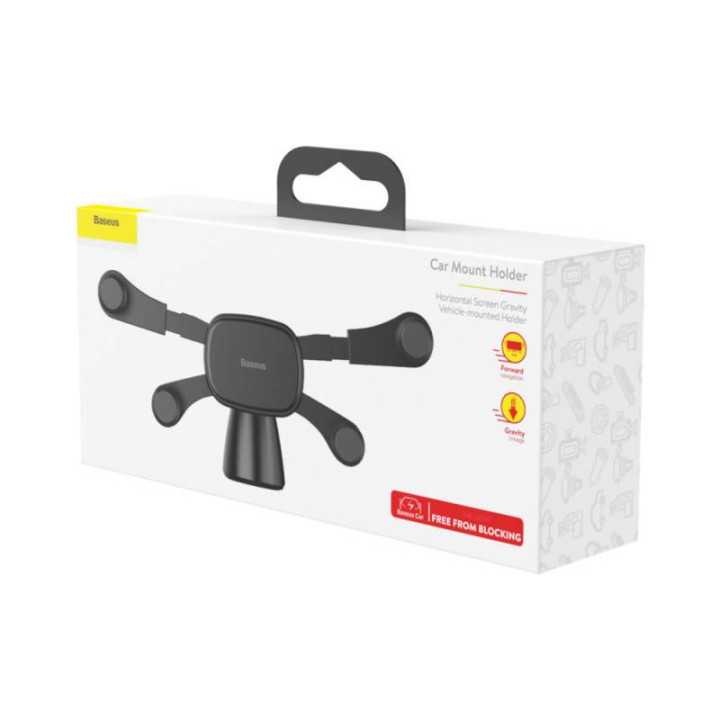 Suport telefon Baseus Horizontal Negru se lipeste cu banda autoadeziva
