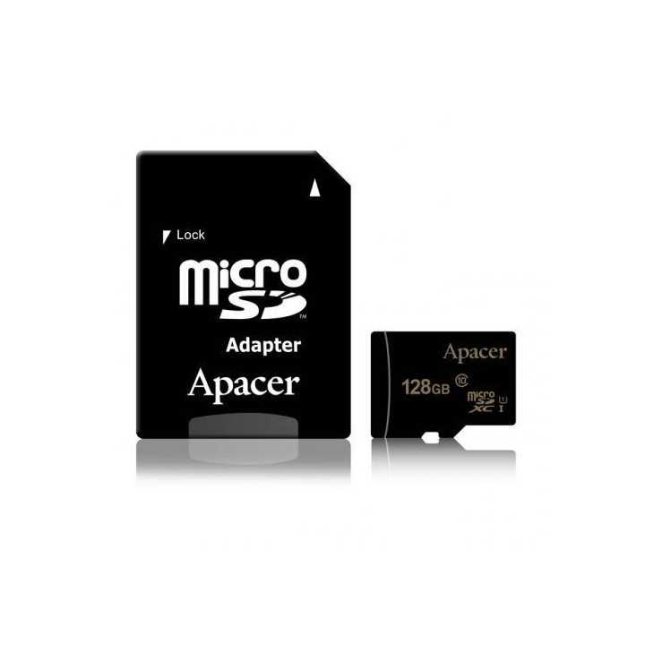 Card microSDXC UHS-I 128GB clasa 10 cu adaptor SD Apacer