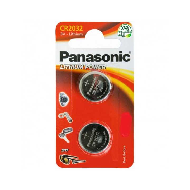 Baterii CR2032 Panasonic 3V LITHIUM 20x3.2mm 2buc blister