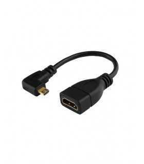 Cablu HDMI digital la HDMI micro mufa la 90 grade 5cm TED283669