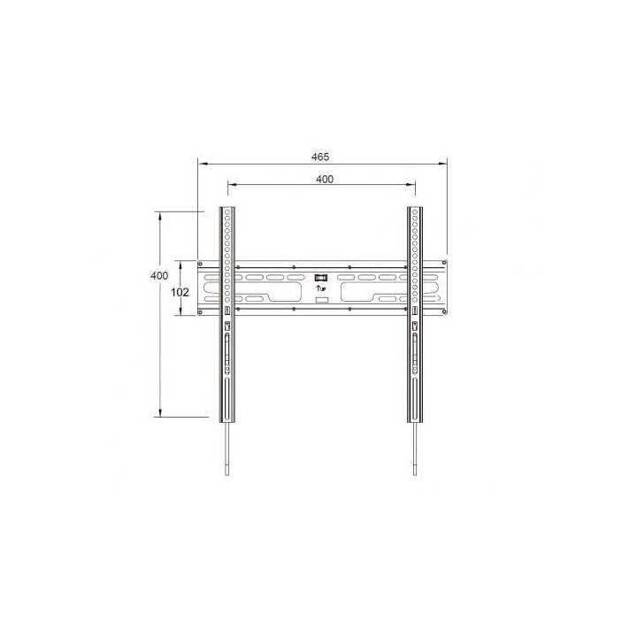 Suport TV LCD de perete 23"-60" fix cu snur Well