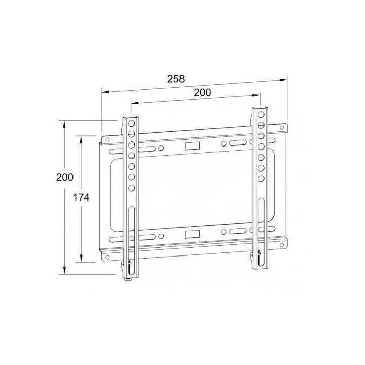 Suport TV LCD de perete 13"-43" fix Well FX43