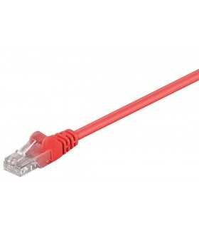 Cablu UTP Cat5e rosu 0.5m RJ45-RJ45 Goobay