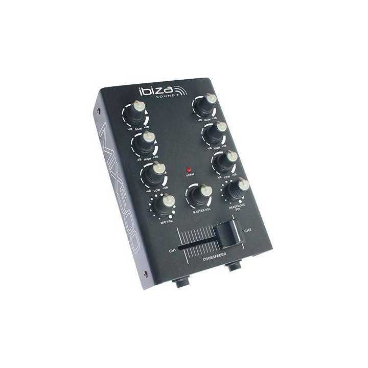 Mixer 2 canale 2 intrari de linie 1 intrare microfon ibiza