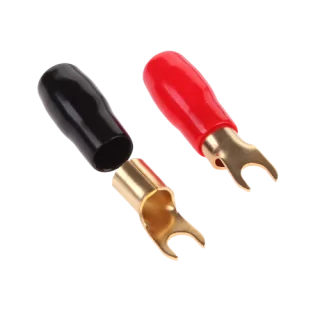 Conector cablu 0.5/8mm 1buc rosu/negru