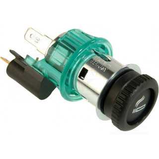 Adaptor mufa mama bricheta auto x1 10A 12÷24VDC verde PRO CAR 68131100