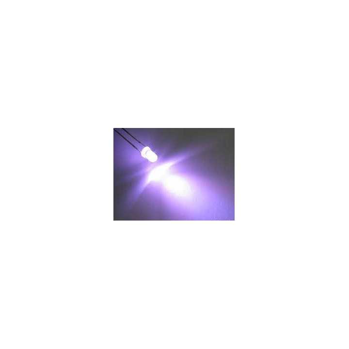 LED 5mm violet (lavender) 2.8-3.6V 5.4lm 15° Parte frontala convex OPTOSUPPLY OSCD4L5111A