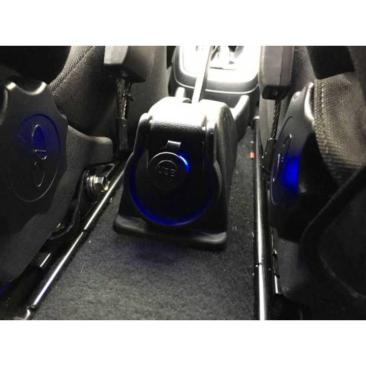 Adaptor mufa mama bricheta auto x1 neagra 20A de panou 12-24VDC SCI A13-142A