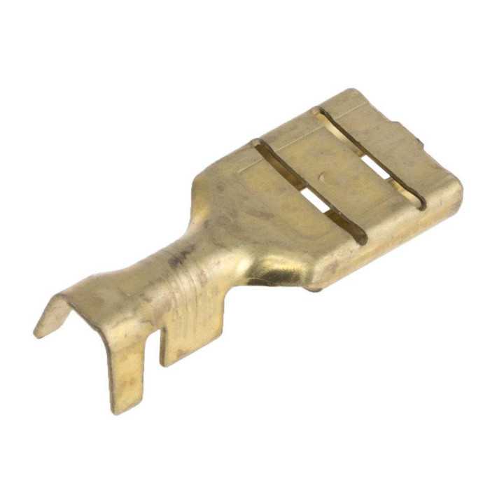 3835T.60 Terminal papuc plat 9.5mm 1.2mm mama 4/6mm2 crimpat pe cablu drept VOGT