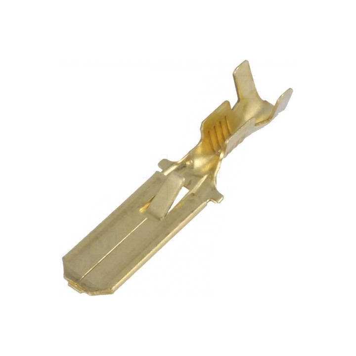 671.00.9 Terminal papuc plat 6.3mm 0.8mm tata 0.75/2mm2 crimpat pe cablu IMP